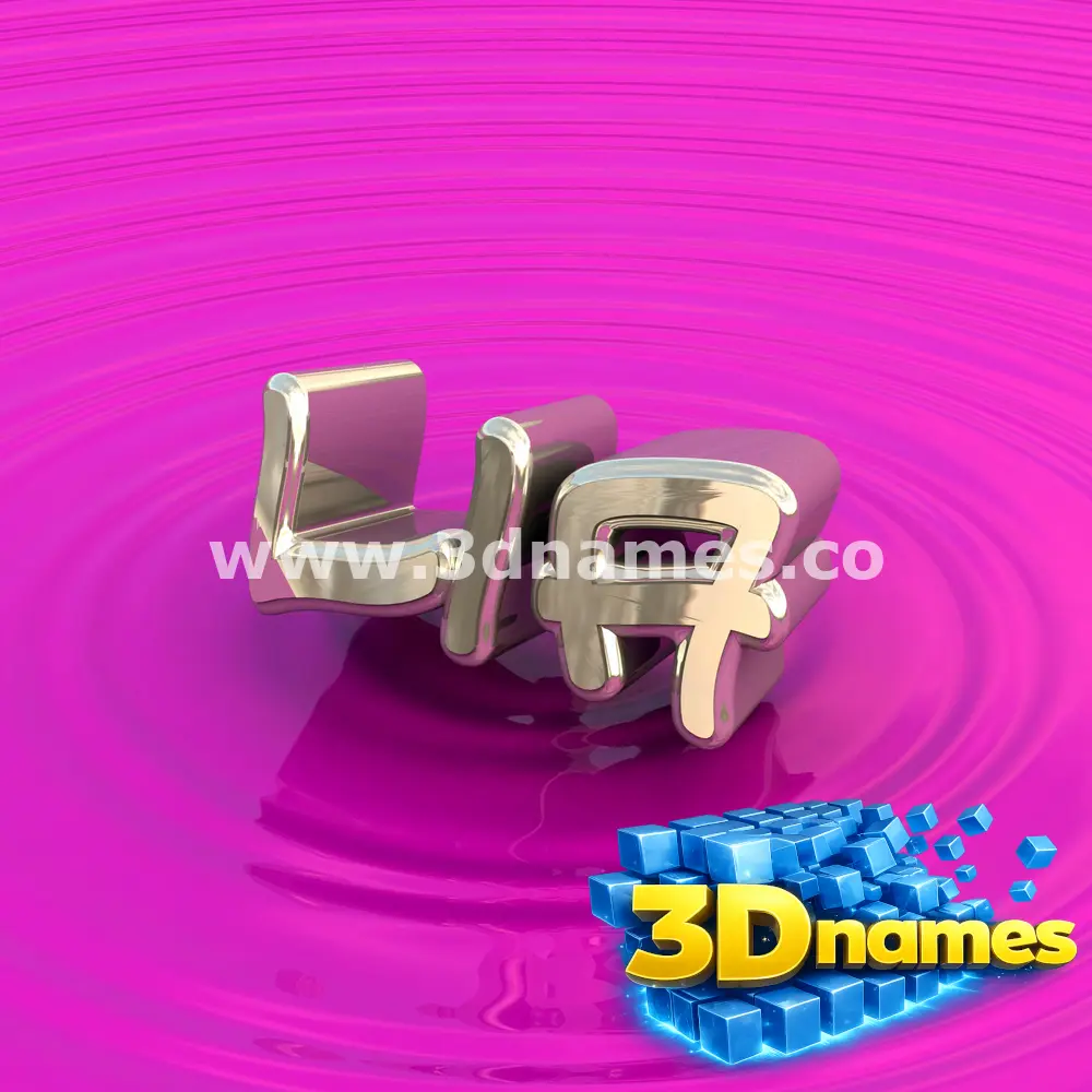 lia in Pink Graffiti style - 3D name wallpaper