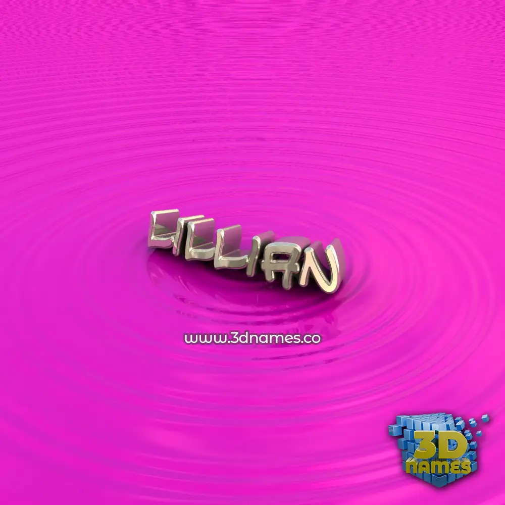 lillian in Pink Graffiti style - 3D name wallpaper