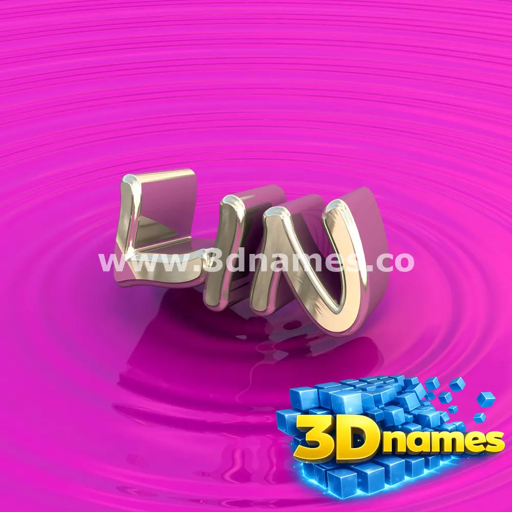 lin in Pink Graffiti style - 3D name wallpaper