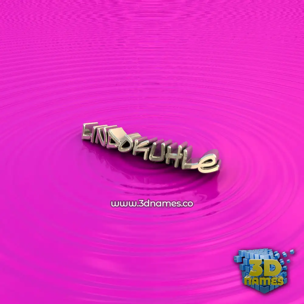lindokuhle in Pink Graffiti style - 3D name wallpaper