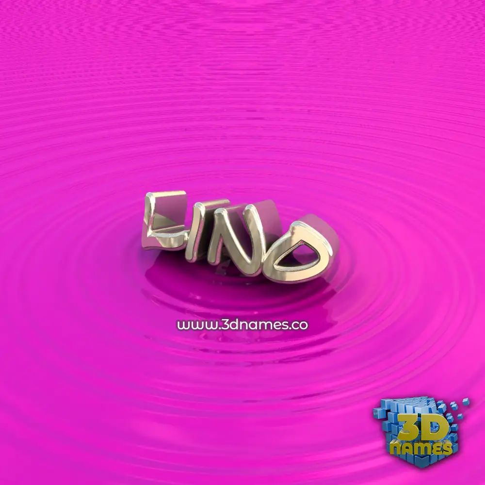 lino in Pink Graffiti style - 3D name wallpaper