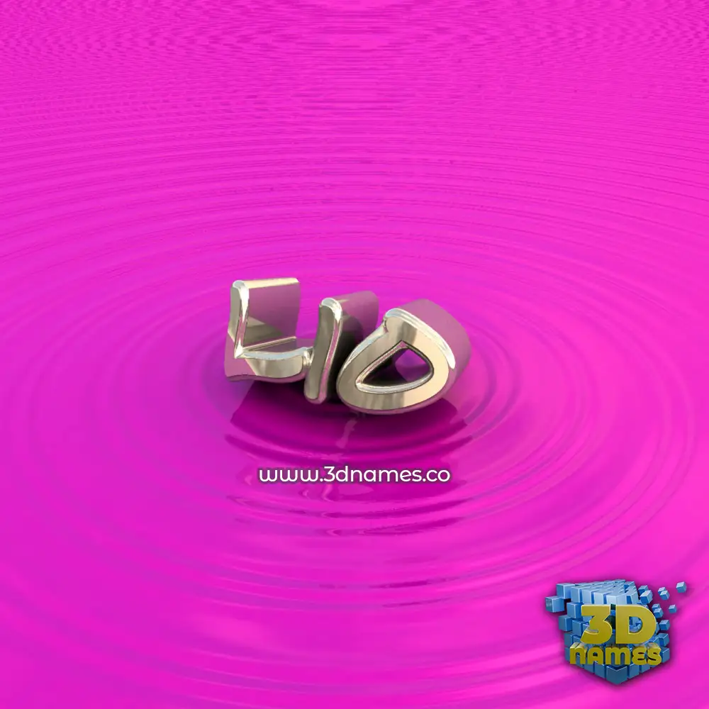 lio in Pink Graffiti style - 3D name wallpaper