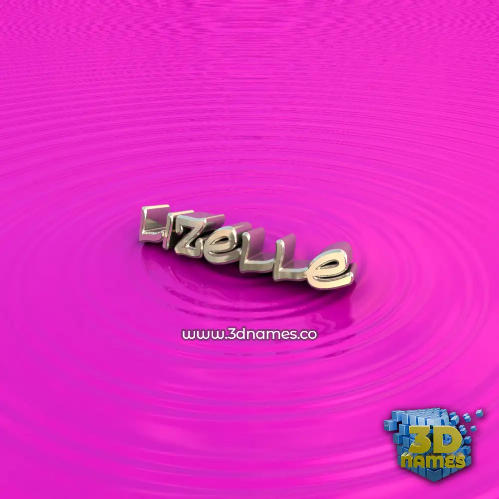 lizelle in Pink Graffiti style - 3D name wallpaper