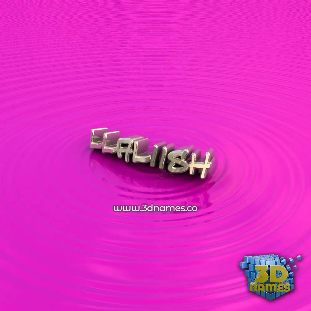 llaliish in Pink Graffiti style - 3D name wallpaper