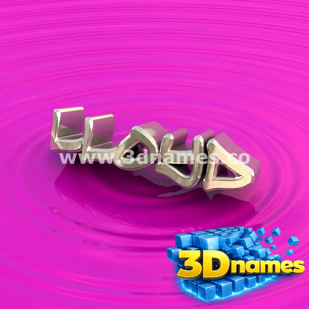 lloyd in Pink Graffiti style - 3D name wallpaper