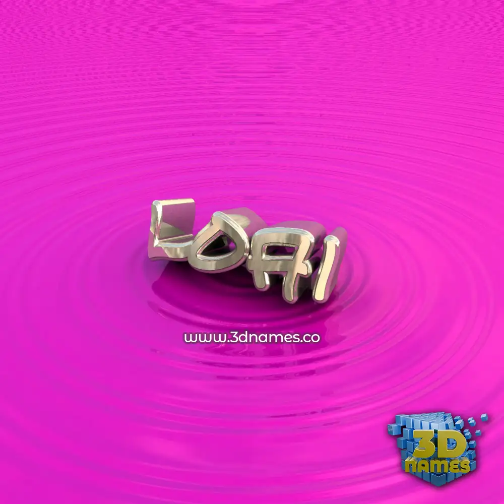 loai in Pink Graffiti style - 3D name wallpaper