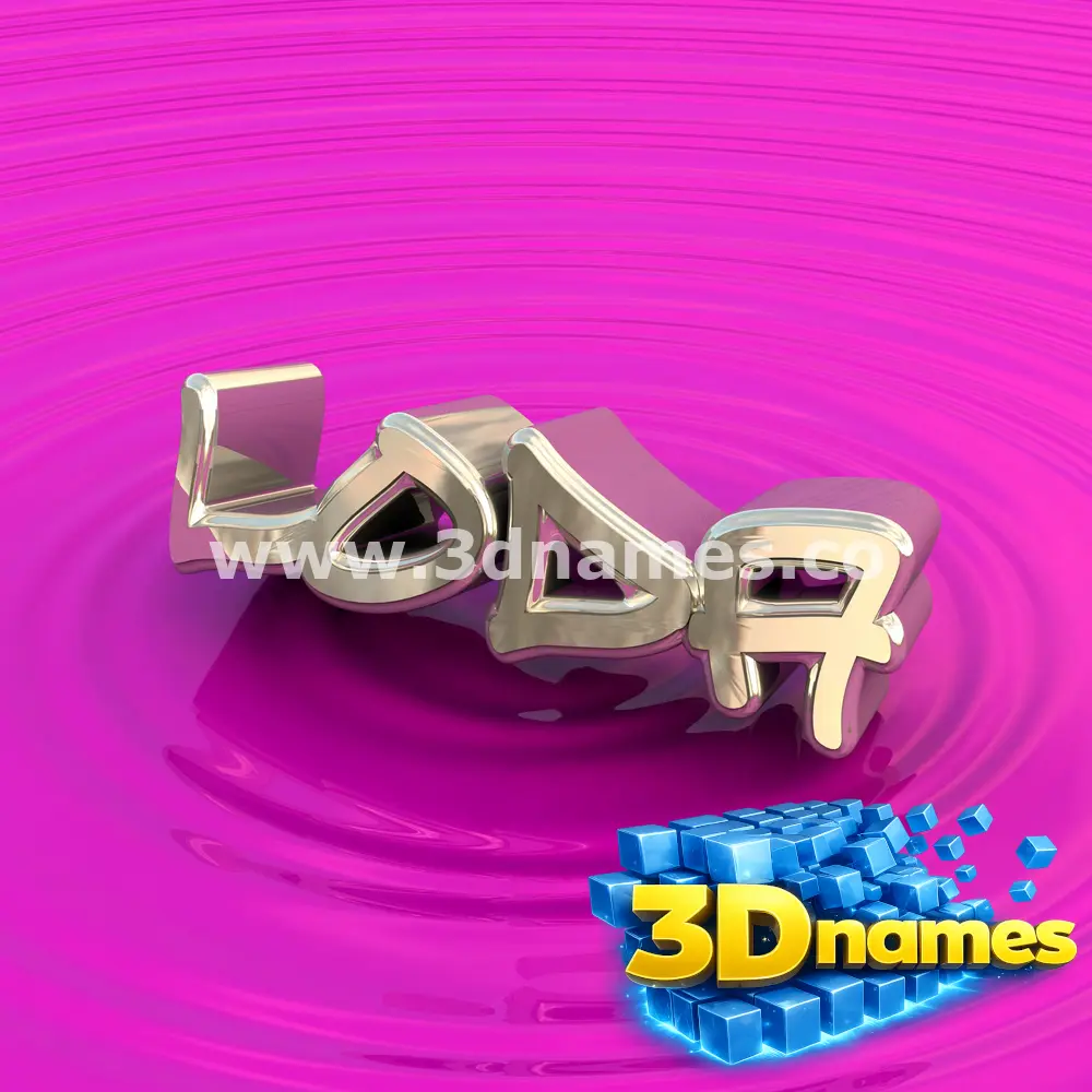 loda in Pink Graffiti style - 3D name wallpaper