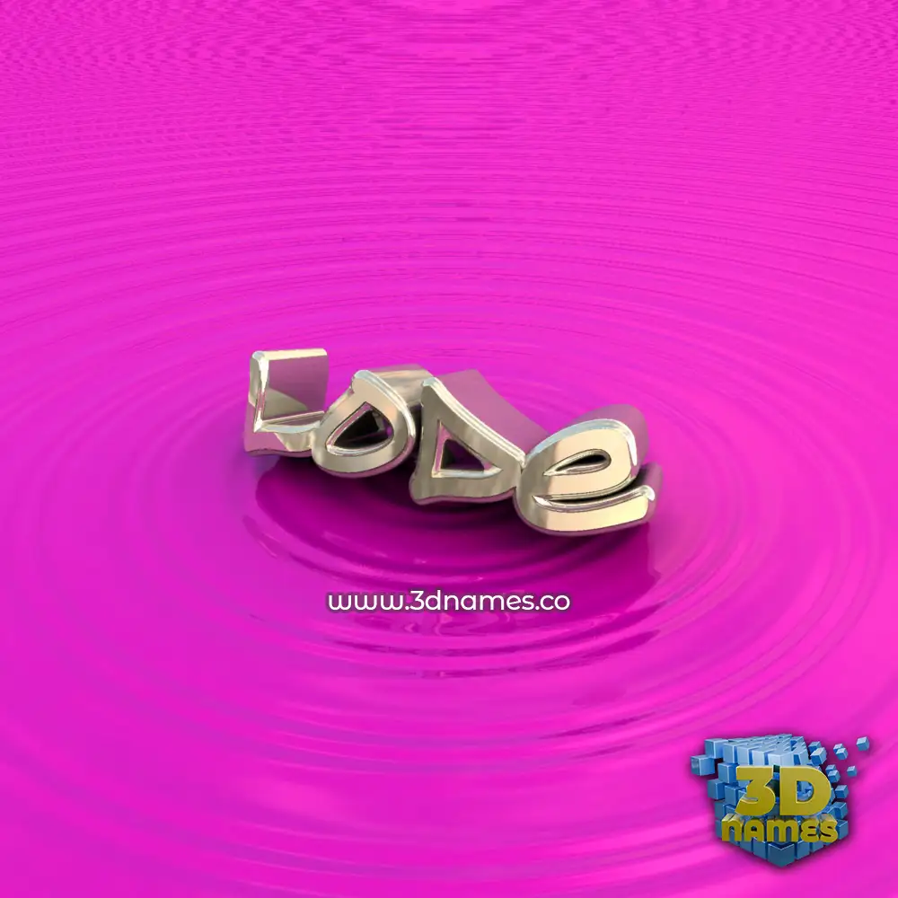 lode in Pink Graffiti style - 3D name wallpaper
