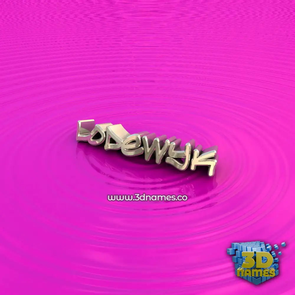 lodewyk in Pink Graffiti style - 3D name wallpaper