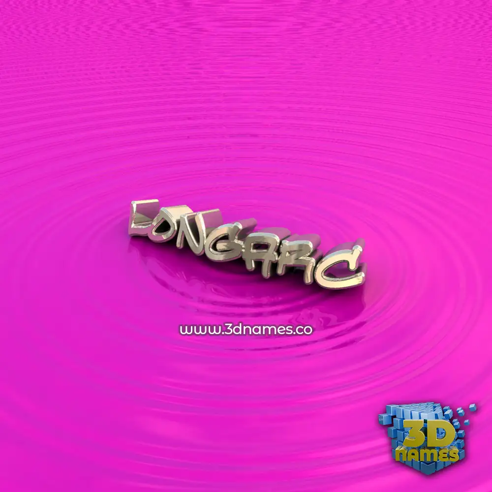 longarc in Pink Graffiti style - 3D name wallpaper