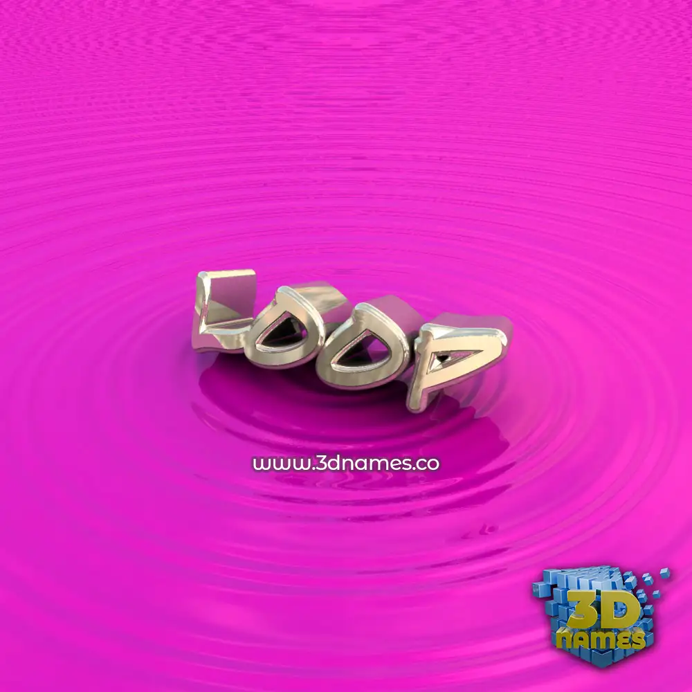 loop in Pink Graffiti style - 3D name wallpaper