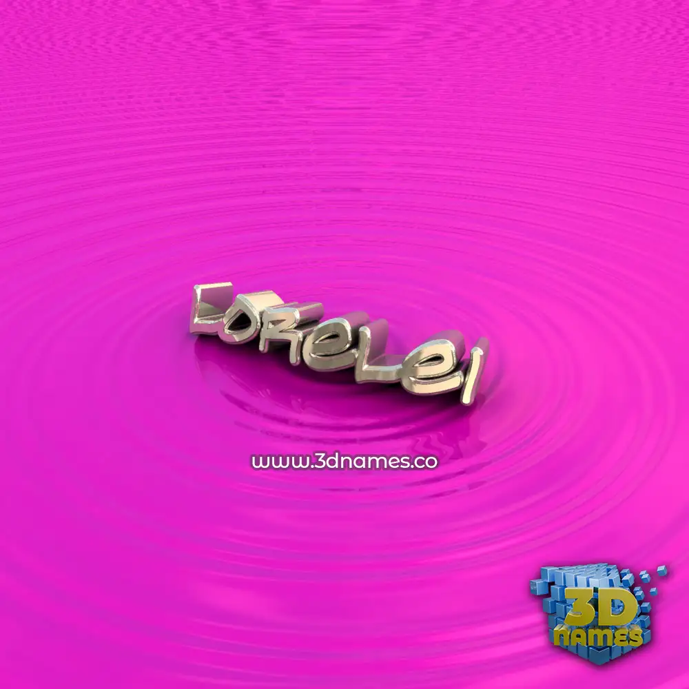 lorelei in Pink Graffiti style - 3D name wallpaper