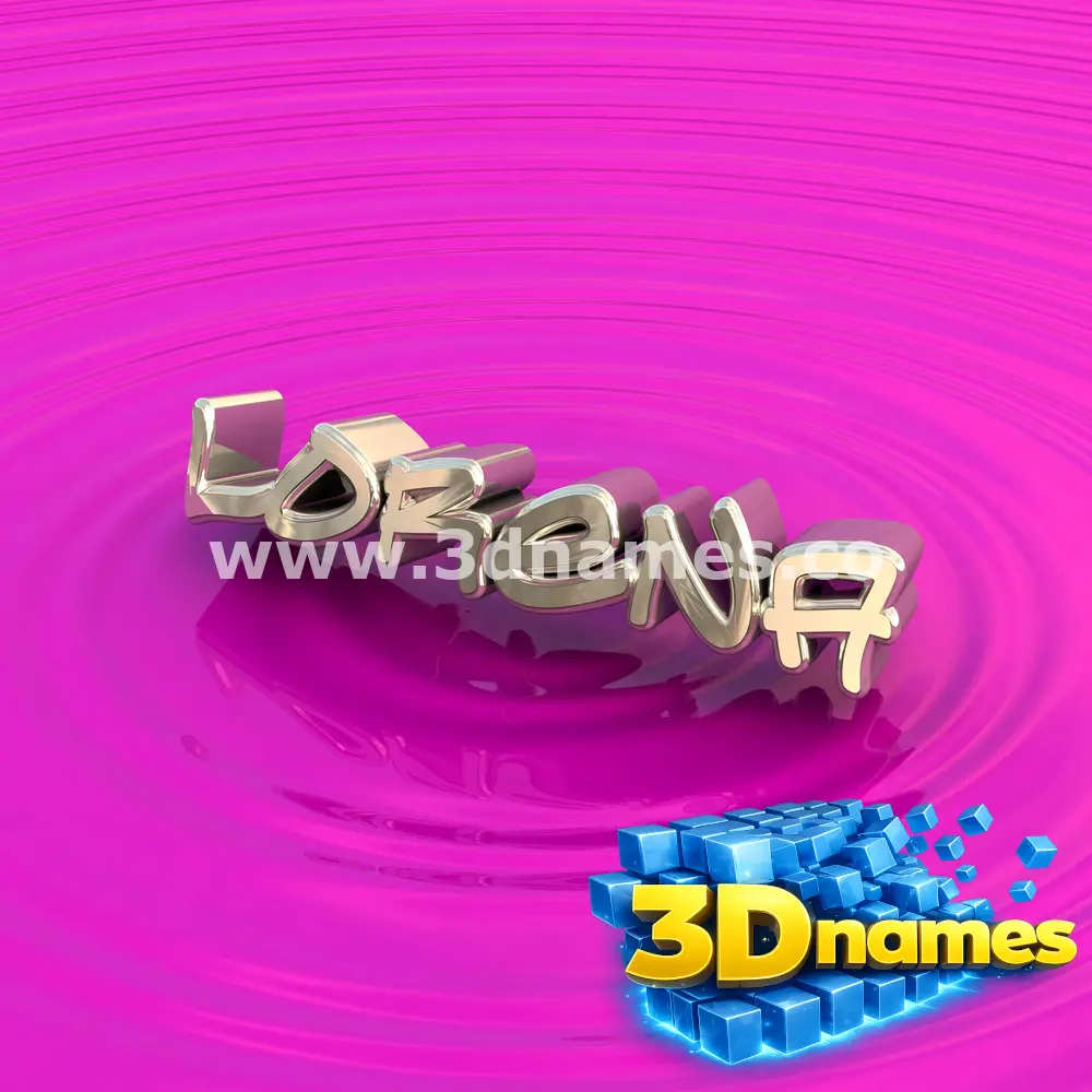 lorena in Pink Graffiti style - 3D name wallpaper