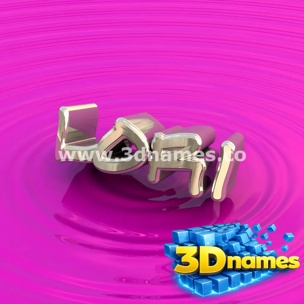 lori in Pink Graffiti style - 3D name wallpaper