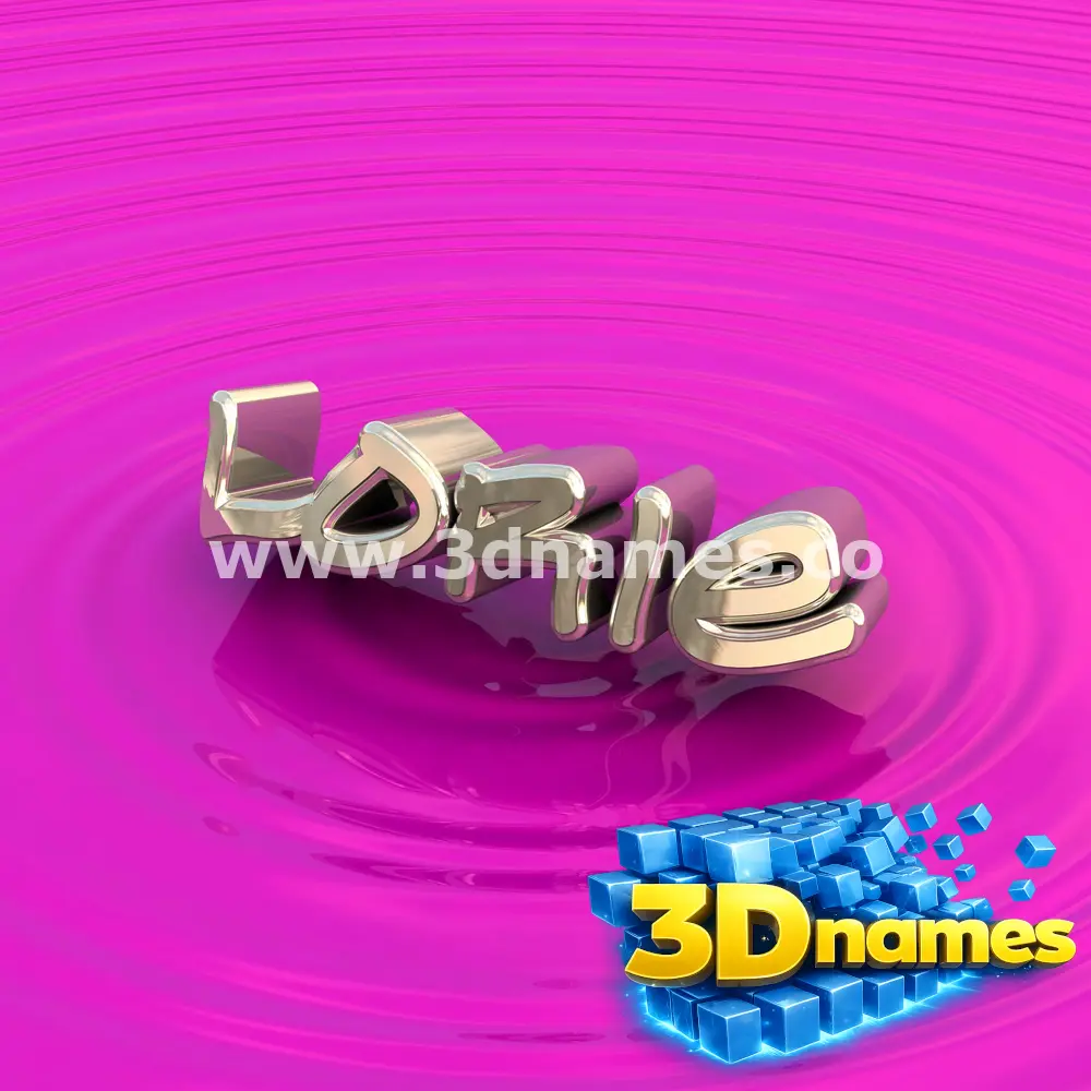 lorie in Pink Graffiti style - 3D name wallpaper