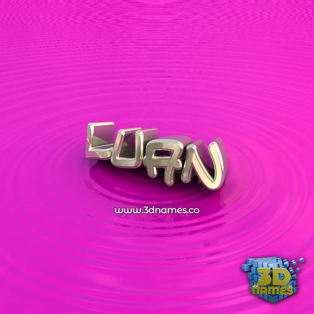 luan in Pink Graffiti style - 3D name wallpaper