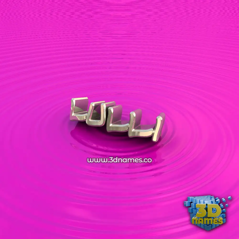 lulli in Pink Graffiti style - 3D name wallpaper