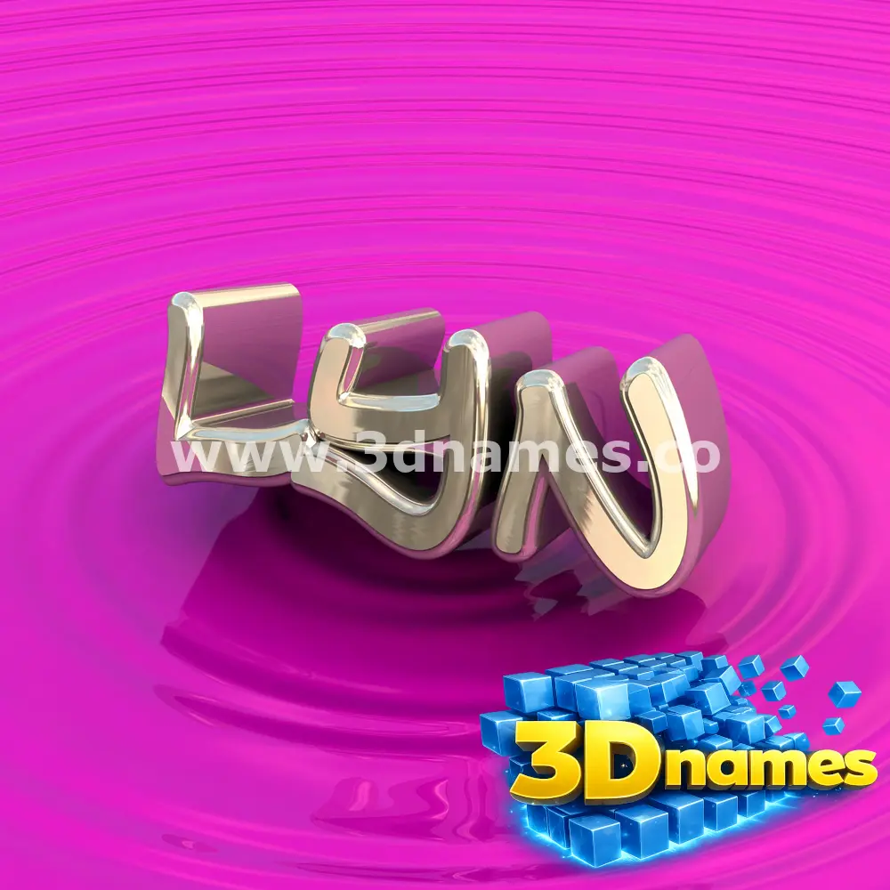 lyn in Pink Graffiti style - 3D name wallpaper