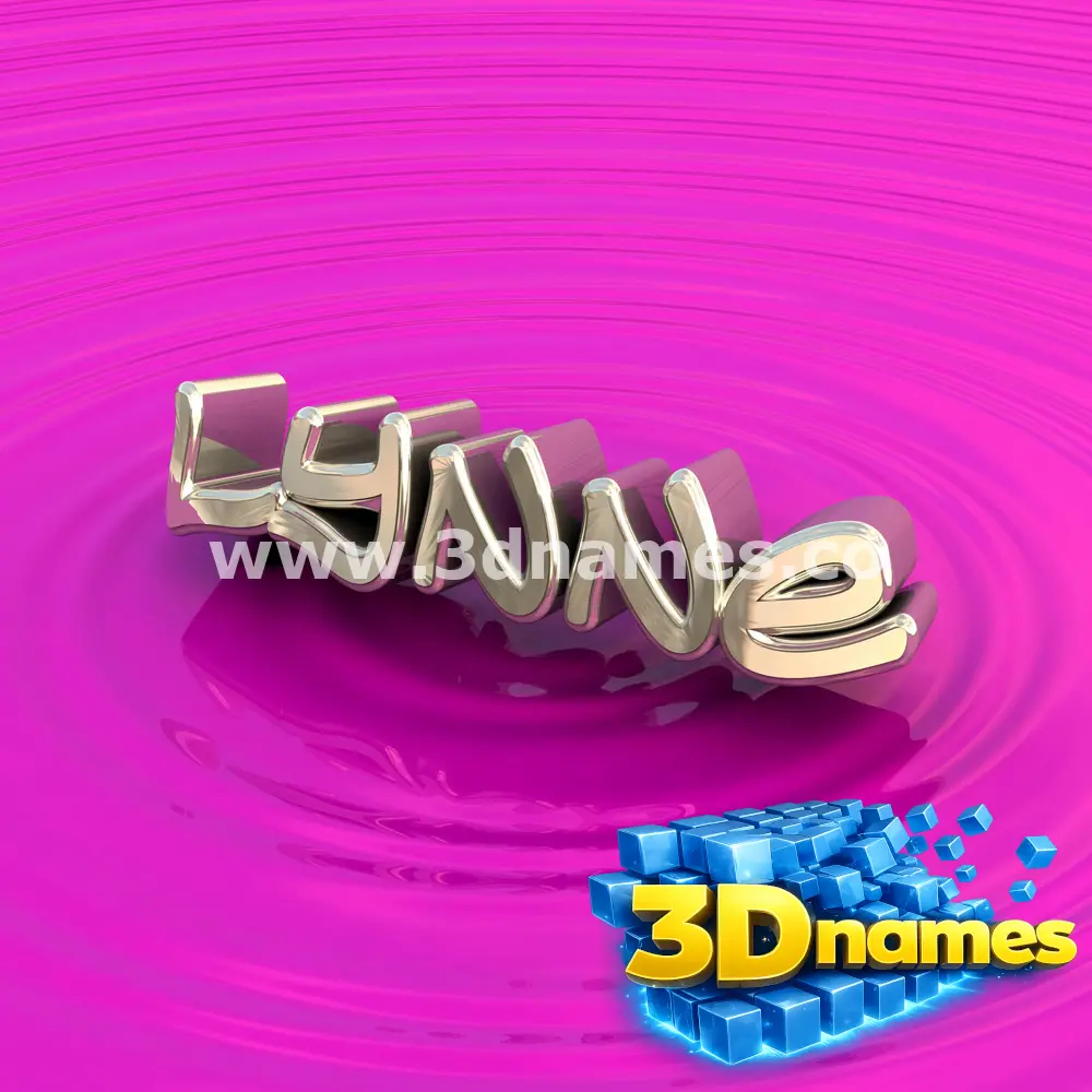 lynne in Pink Graffiti style - 3D name wallpaper