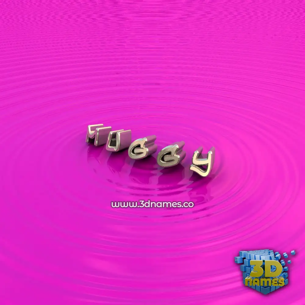 m u g g y in Pink Graffiti style - 3D name wallpaper