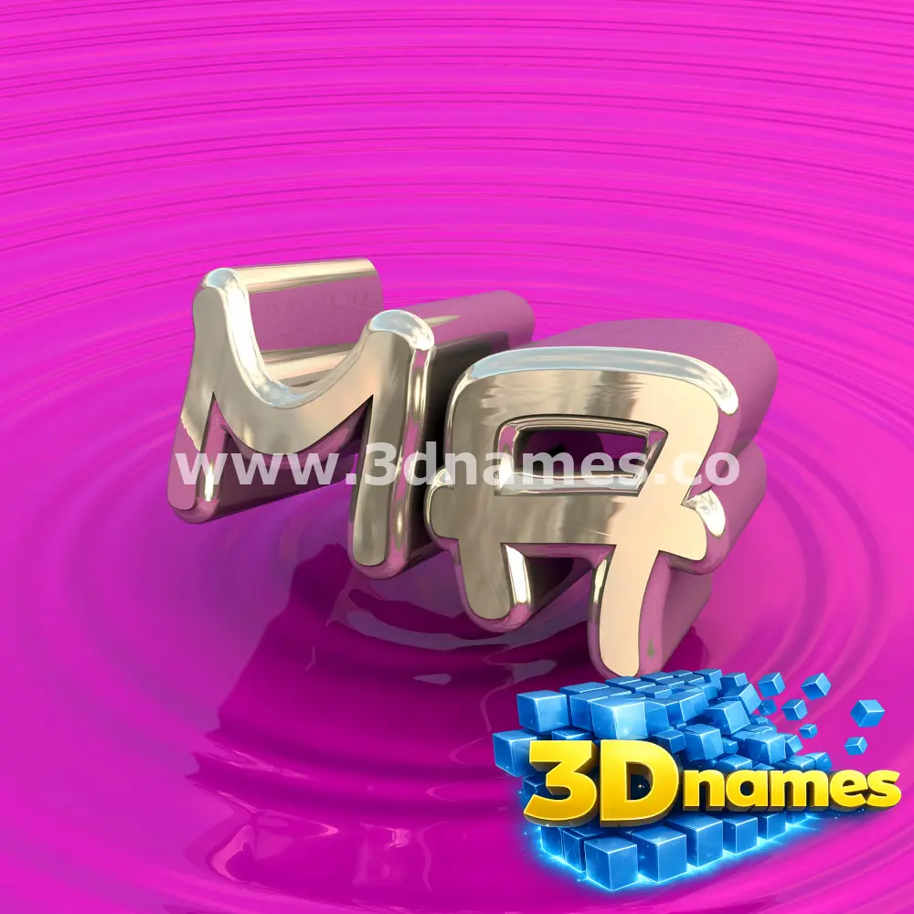 ma in Pink Graffiti style - 3D name wallpaper