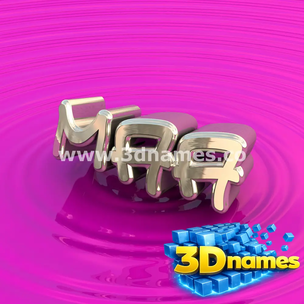 maa in Pink Graffiti style - 3D name wallpaper