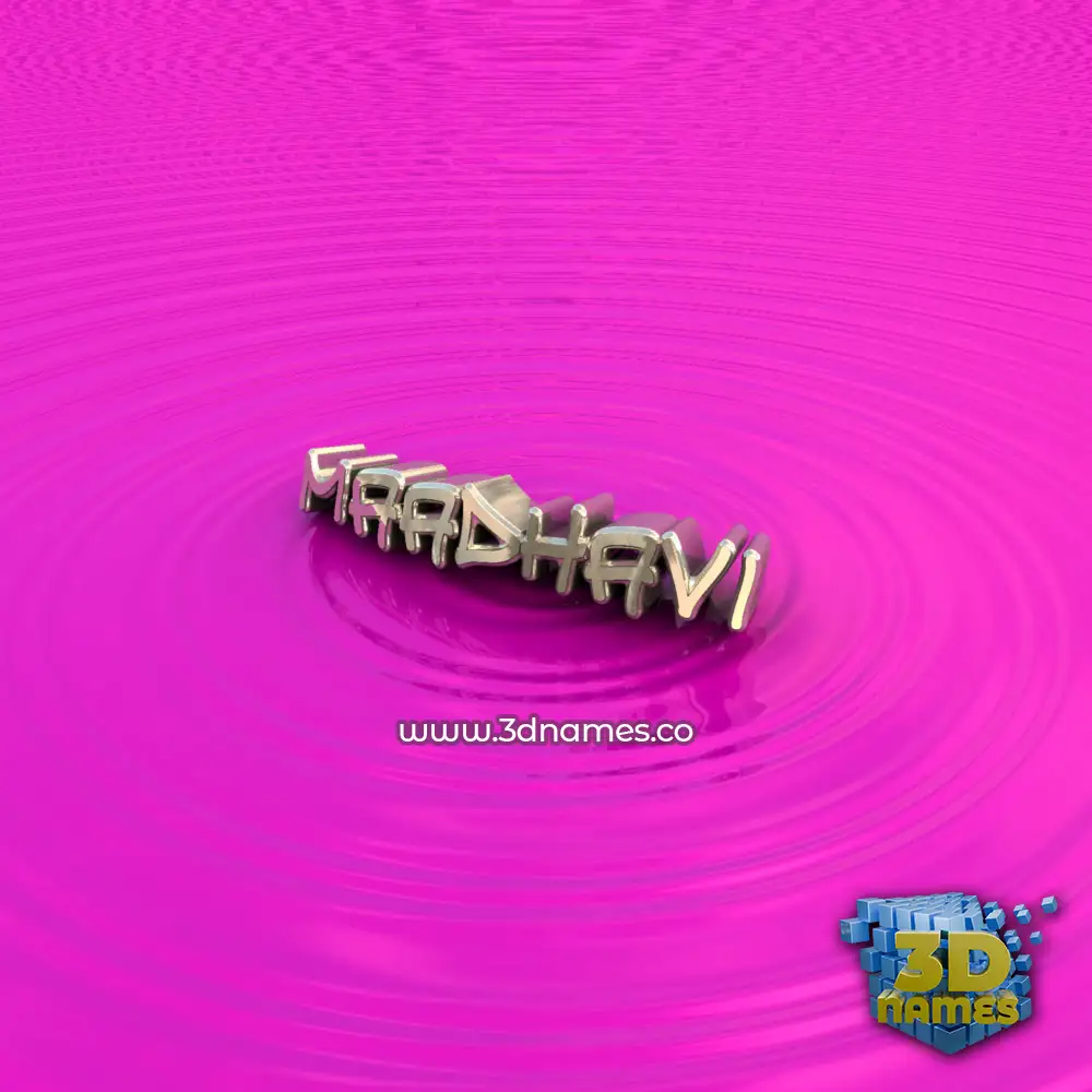 maadhavi in Pink Graffiti style - 3D name wallpaper