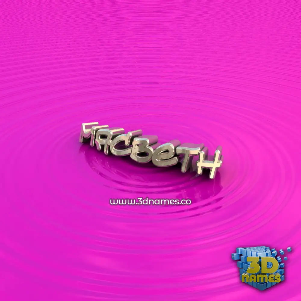macbeth in Pink Graffiti style - 3D name wallpaper