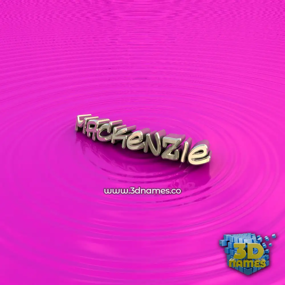 mackenzie in Pink Graffiti style - 3D name wallpaper