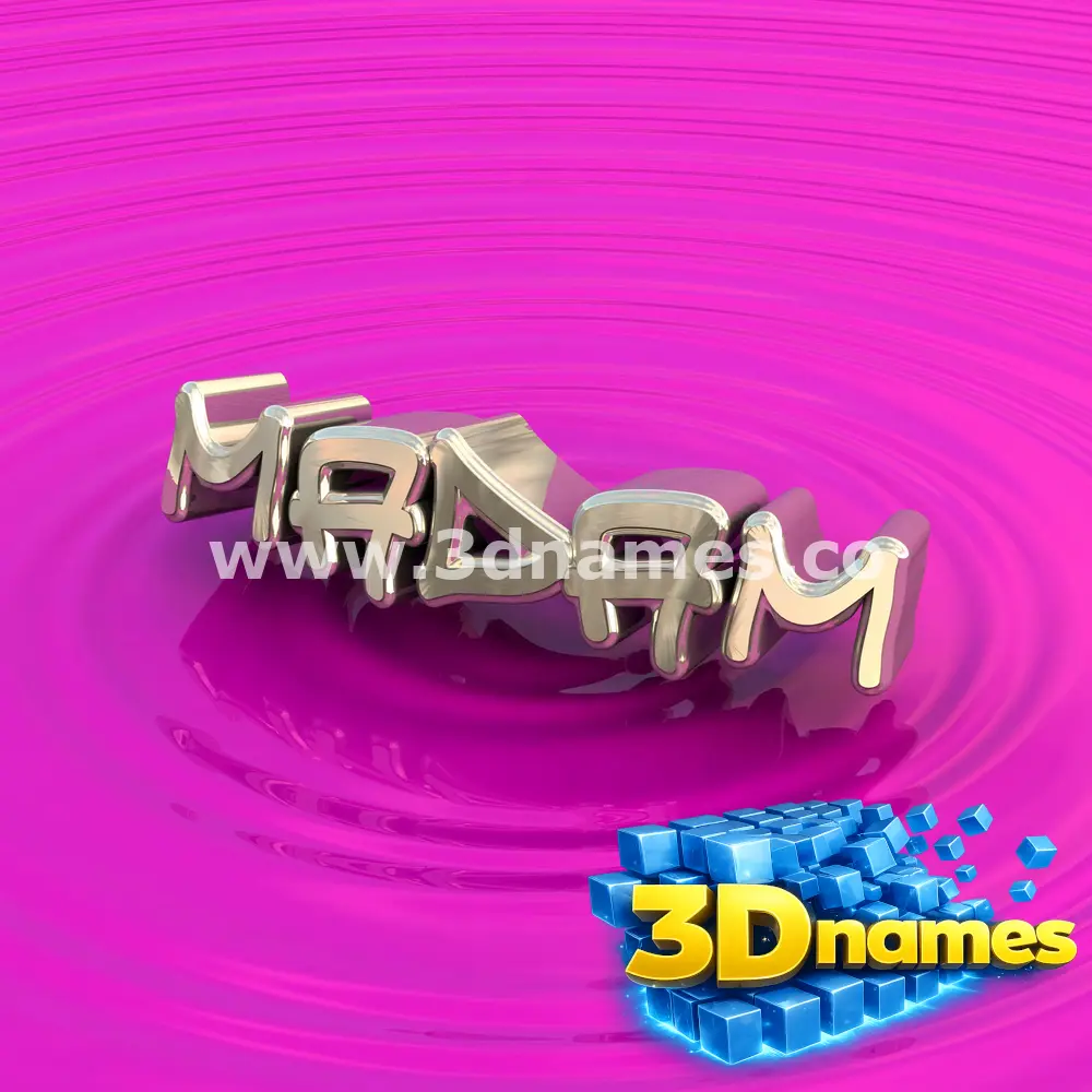 madam in Pink Graffiti style - 3D name wallpaper