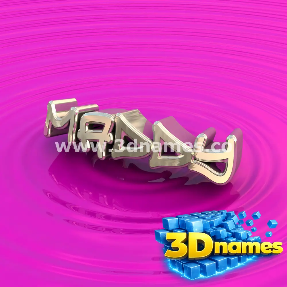 maddy in Pink Graffiti style - 3D name wallpaper