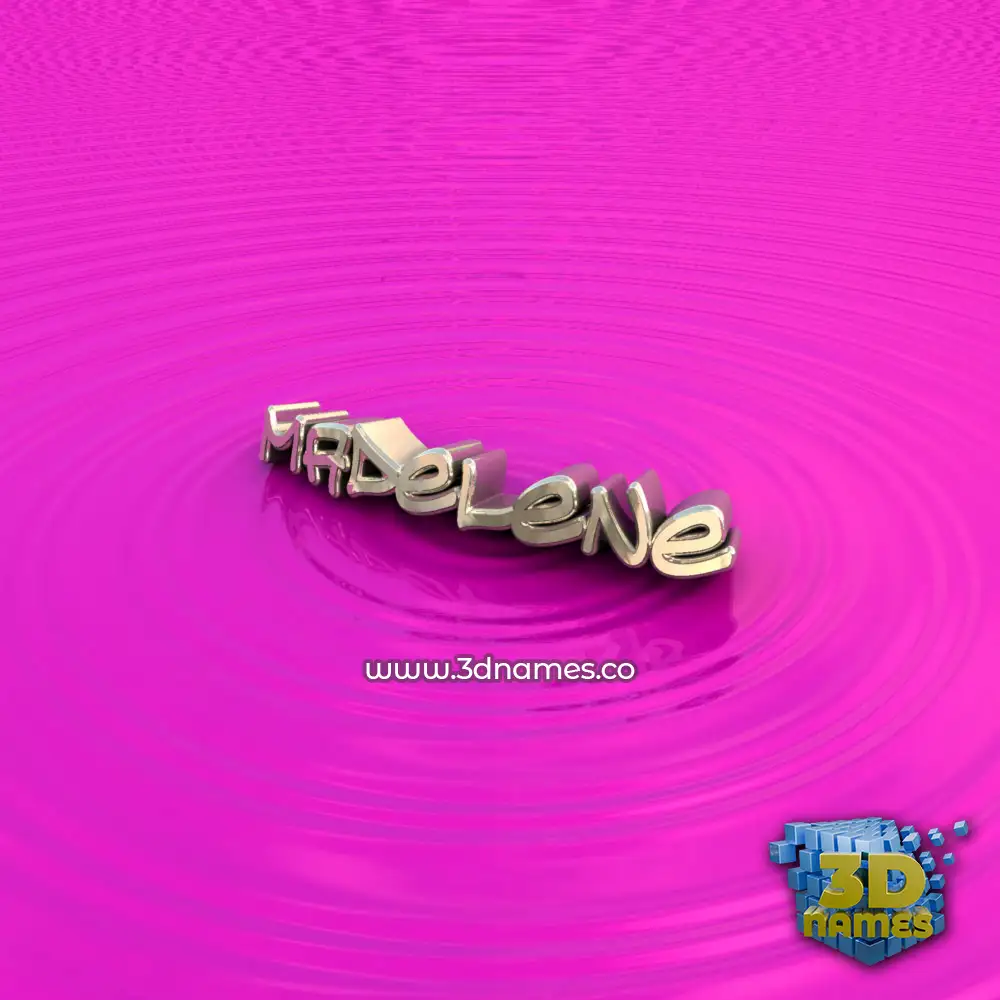 madelene in Pink Graffiti style - 3D name wallpaper