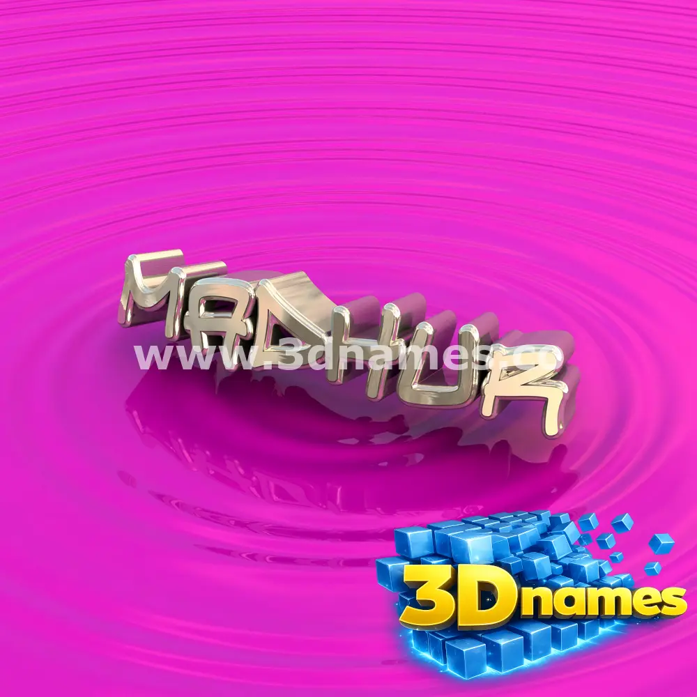 madhur in Pink Graffiti style - 3D name wallpaper
