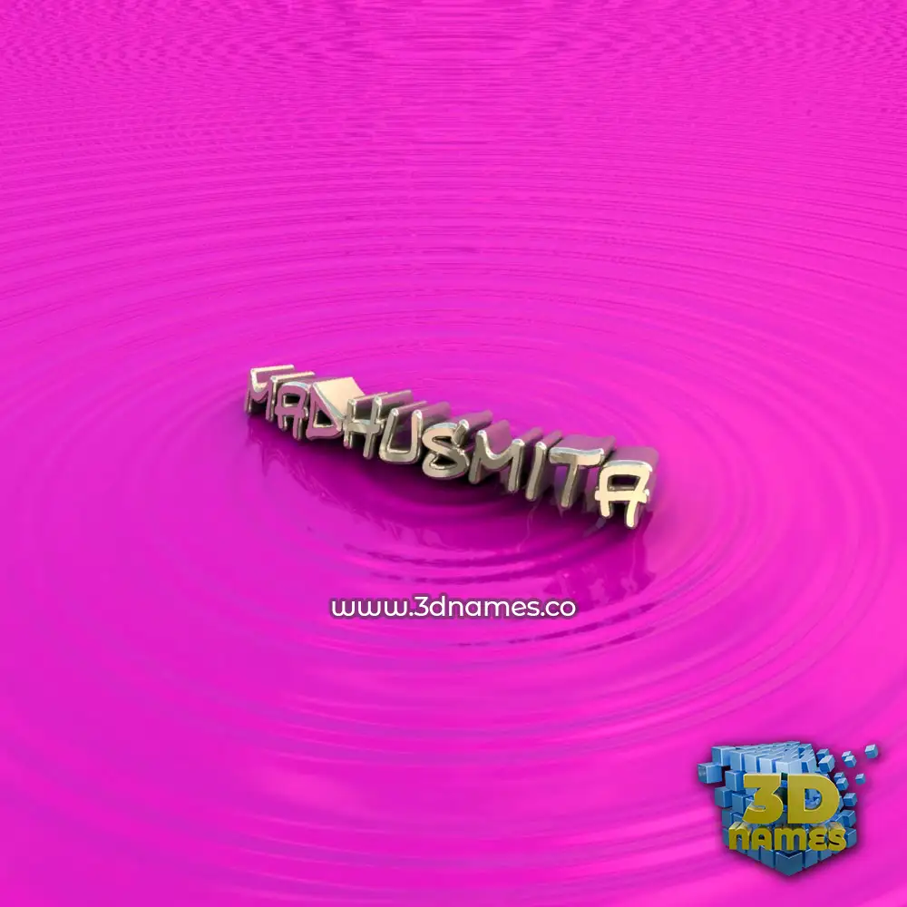 madhusmita in Pink Graffiti style - 3D name wallpaper
