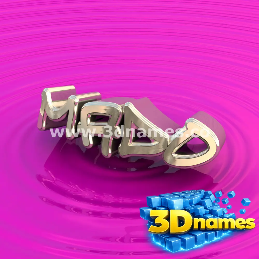 mado in Pink Graffiti style - 3D name wallpaper