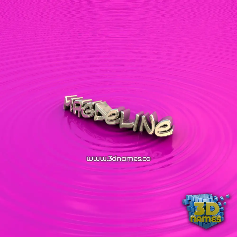 magdeline in Pink Graffiti style - 3D name wallpaper