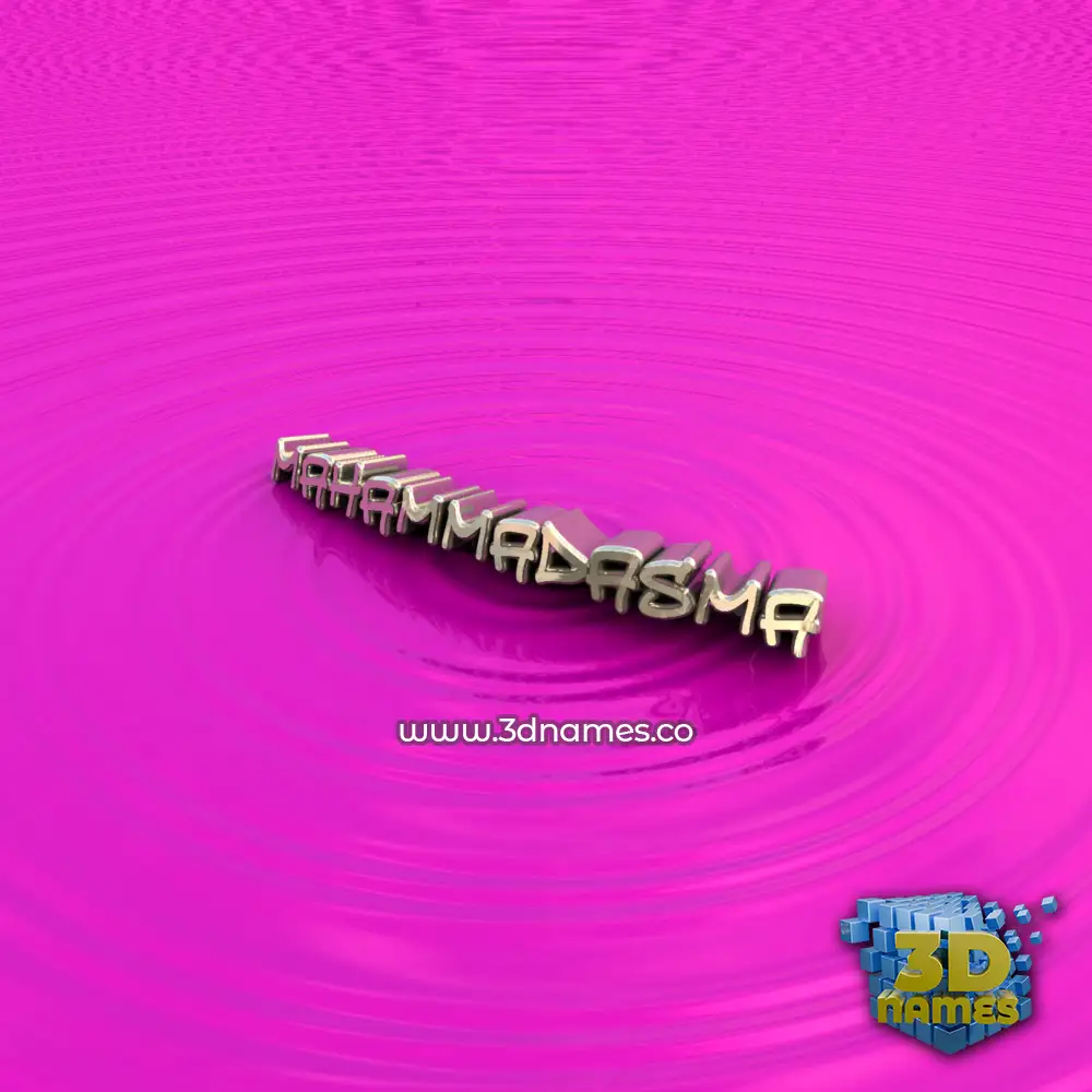 mahammadasma in Pink Graffiti style - 3D name wallpaper