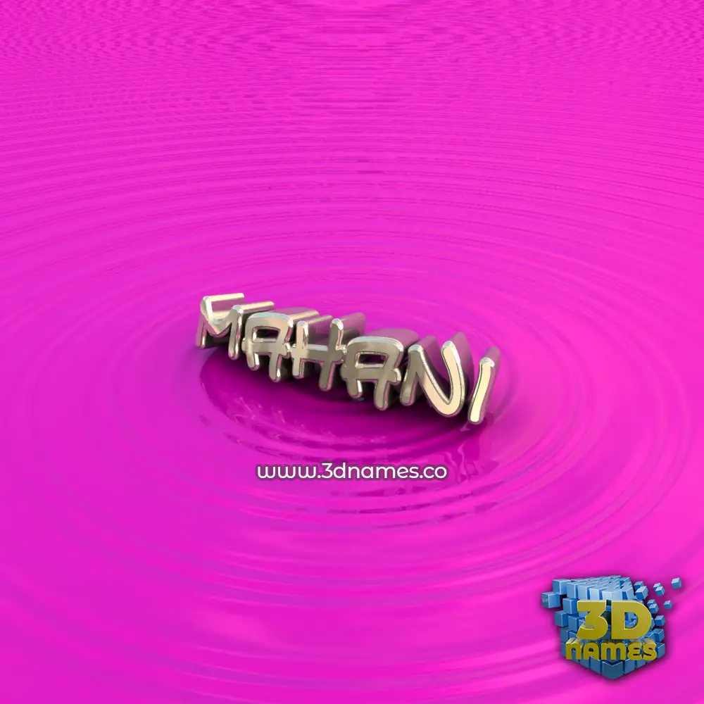 mahani in Pink Graffiti style - 3D name wallpaper