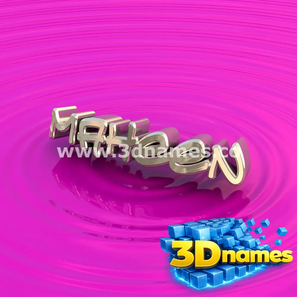 maheen in Pink Graffiti style - 3D name wallpaper