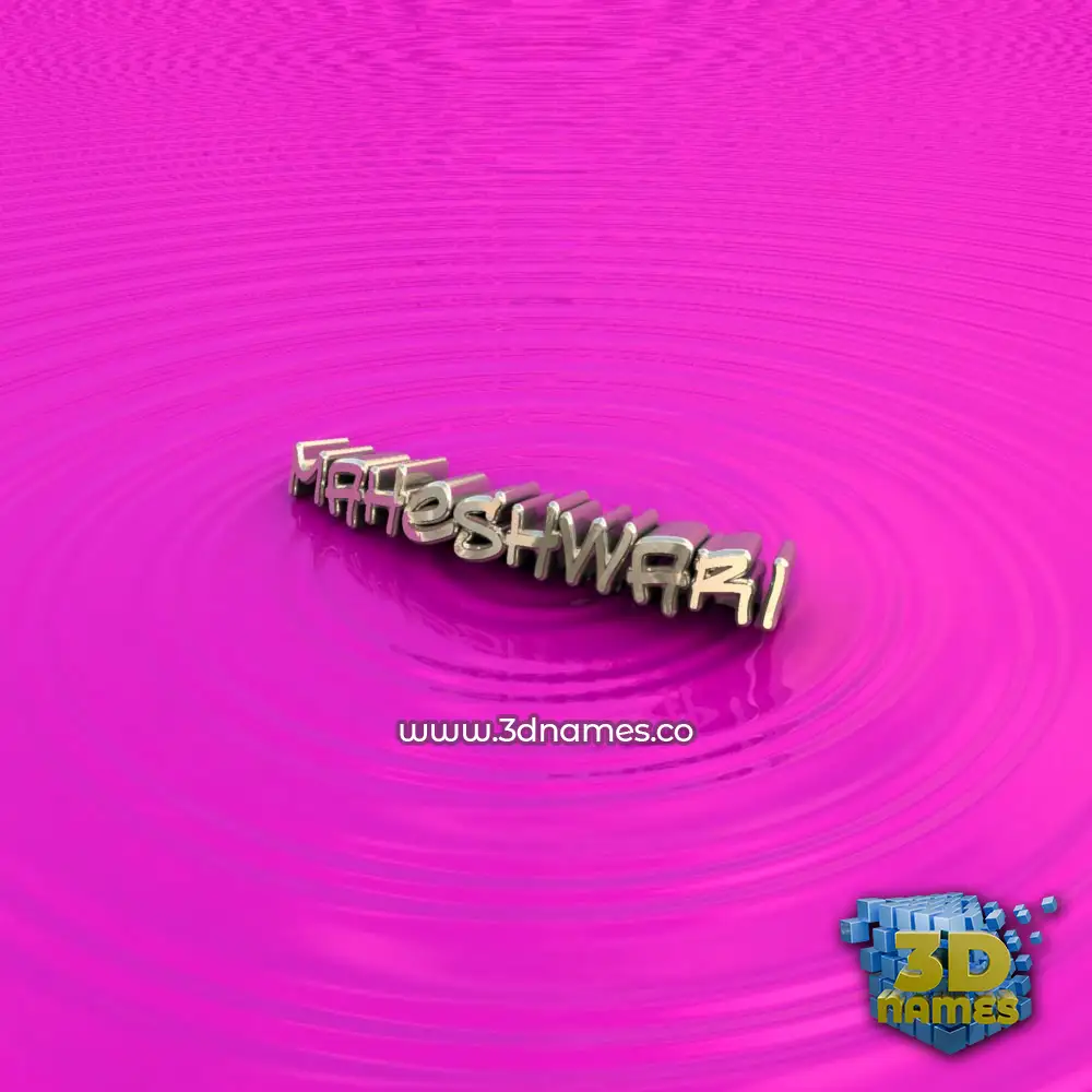 maheshwari in Pink Graffiti style - 3D name wallpaper