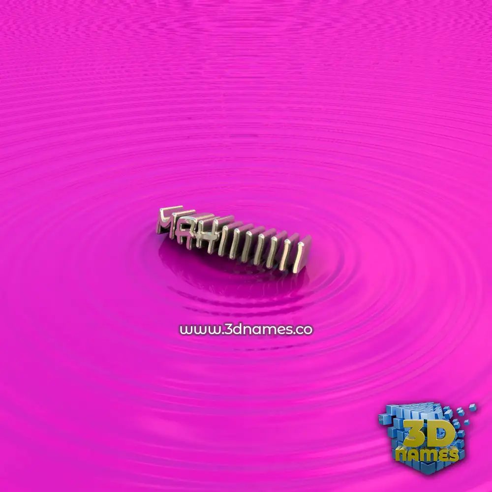 mahiiiiiii in Pink Graffiti style - 3D name wallpaper