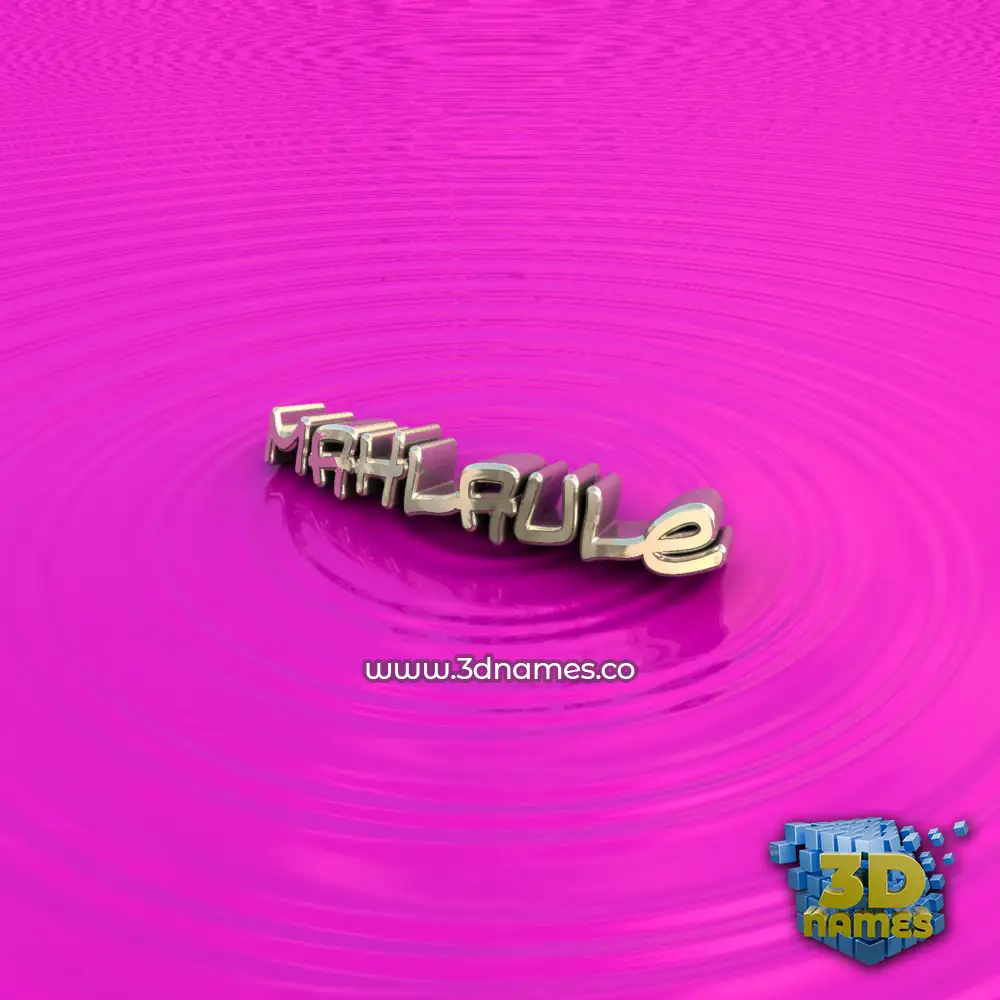mahlaule in Pink Graffiti style - 3D name wallpaper