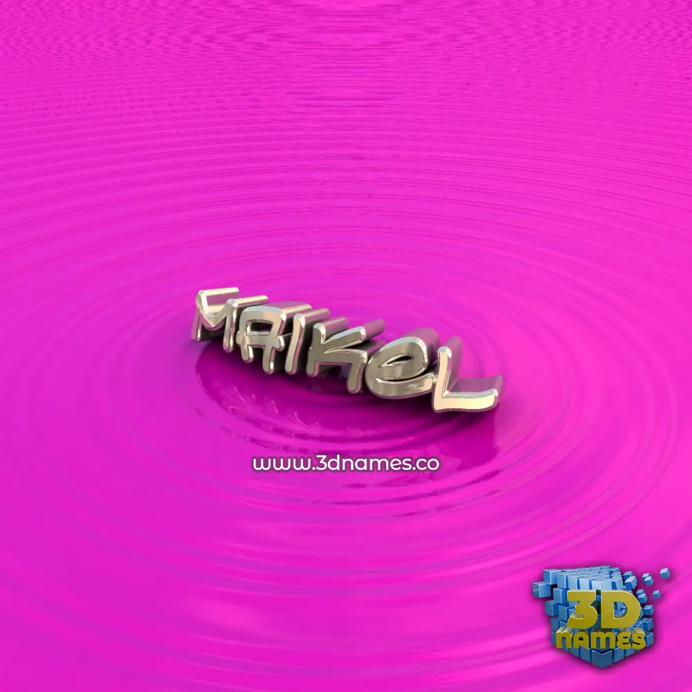 maikel in Pink Graffiti style - 3D name wallpaper