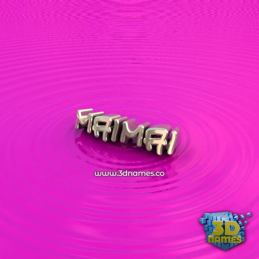 maimai in Pink Graffiti style - 3D name wallpaper