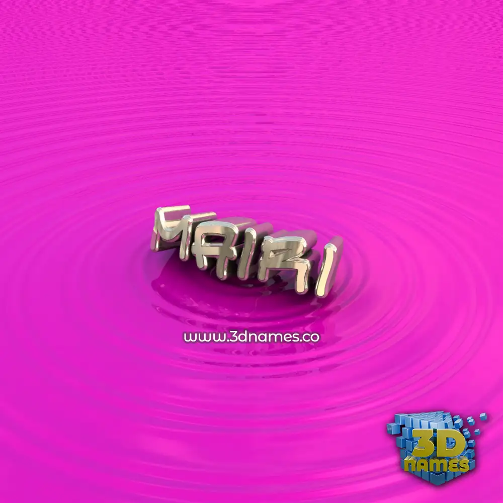 mairi in Pink Graffiti style - 3D name wallpaper