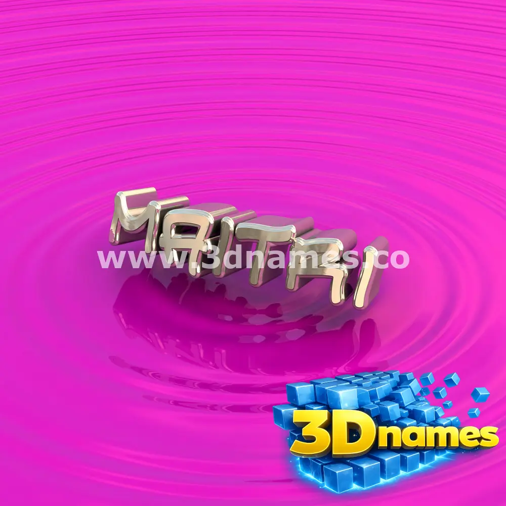 maitri in Pink Graffiti style - 3D name wallpaper