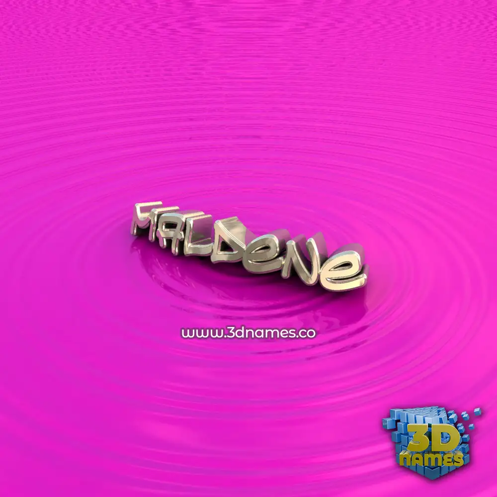 maldene in Pink Graffiti style - 3D name wallpaper