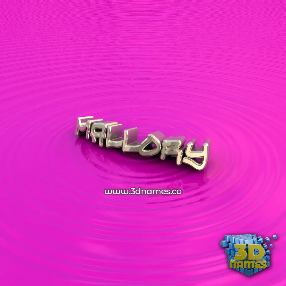 mallory in Pink Graffiti style - 3D name wallpaper
