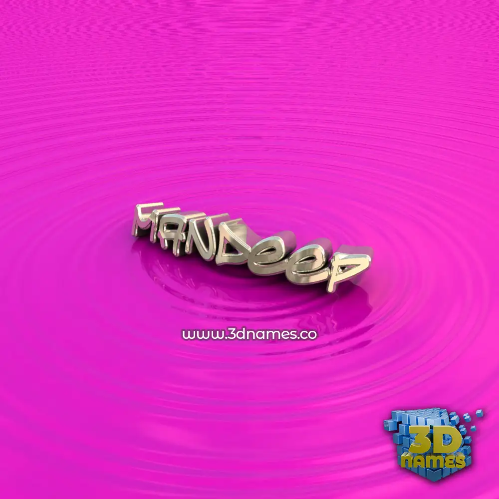 mandeep in Pink Graffiti style - 3D name wallpaper