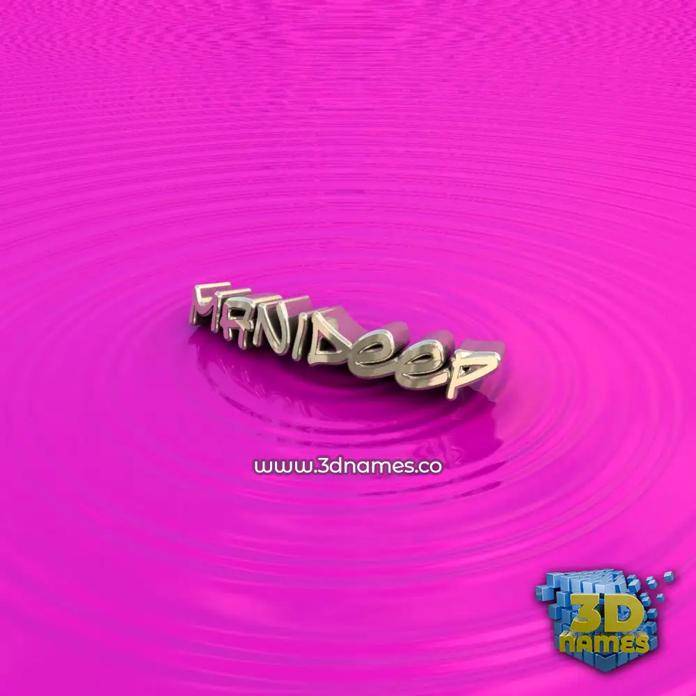 manideep in Pink Graffiti style - 3D name wallpaper